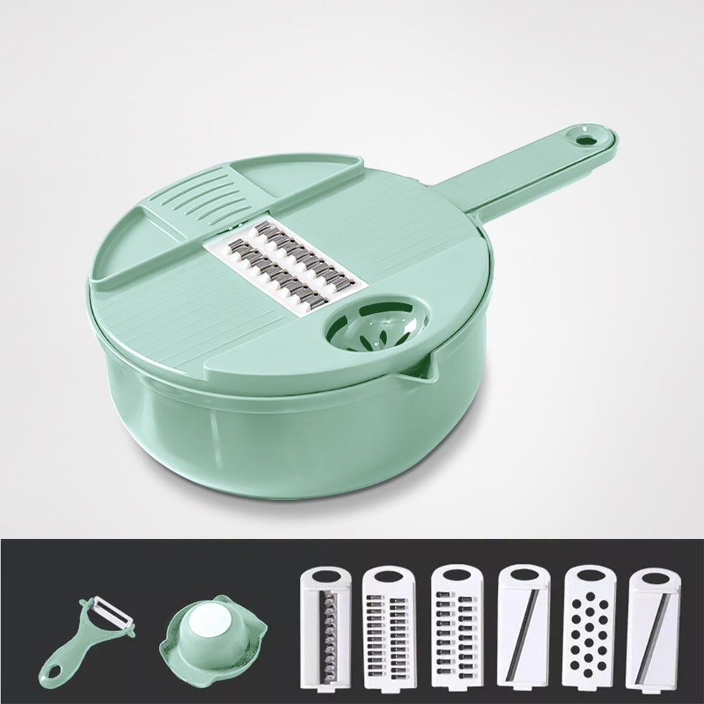 12 PCS Multi-Function Vegetable Chopper Carrots Potatoes Manually Cut Shred Grater For Kitchen Convenience Vegetable Tool